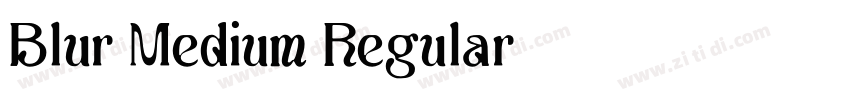 Blur Medium Regular字体转换